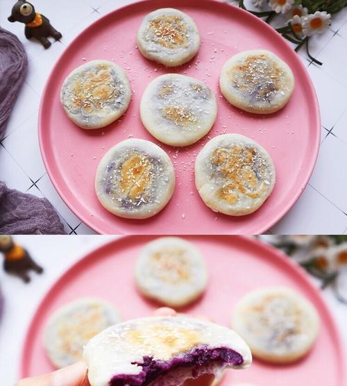 紫薯糯米饼的制作方法（口感绵软、色彩艳丽，清甜爽口、营养丰富）