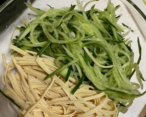 芝麻酱拌黄瓜豆皮做法详解（清爽美味，营养丰富的素食佳肴）