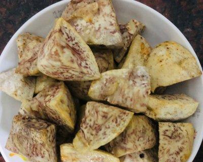 美食制作（揭秘制作炸香芋的妙招，让你在家也能尝到美味）