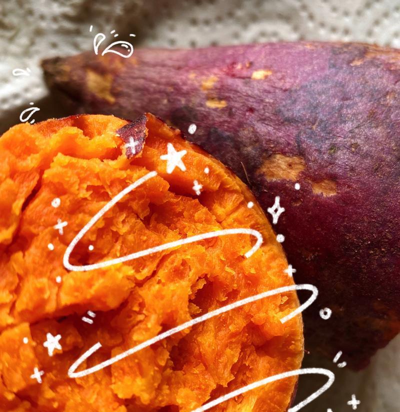 微波炉烤紫薯，简单易学（用微波炉来享受美味的健康零食）