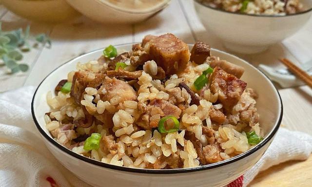 以笋丝香菇炊饭，健康又美味（清爽口感）