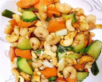 虾仁炒腰果的制作方法（健康营养）