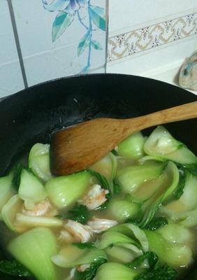 美味健康，以虾仁扒油菜的做法大揭秘（鲜美虾仁+清爽油菜=美味佳肴）
