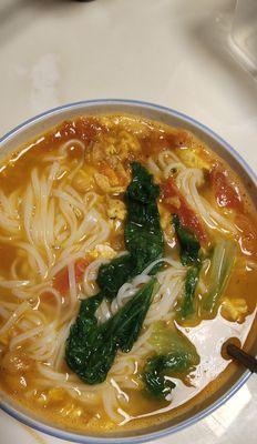 美味健康的豌豆鸡蛋汤面（简单易做）