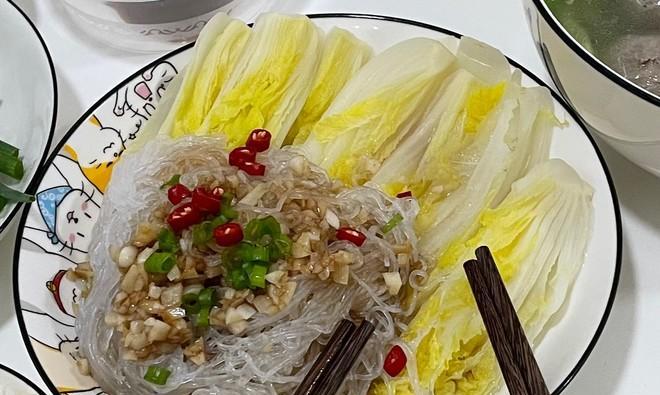 娃娃菜蒸粉丝，一道清爽美味的蒸菜（清新口感）