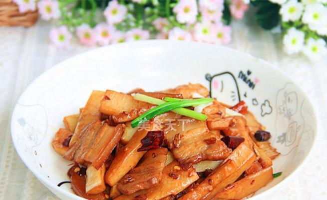 笋片炒肉，美味佳肴的选择（简单易做）