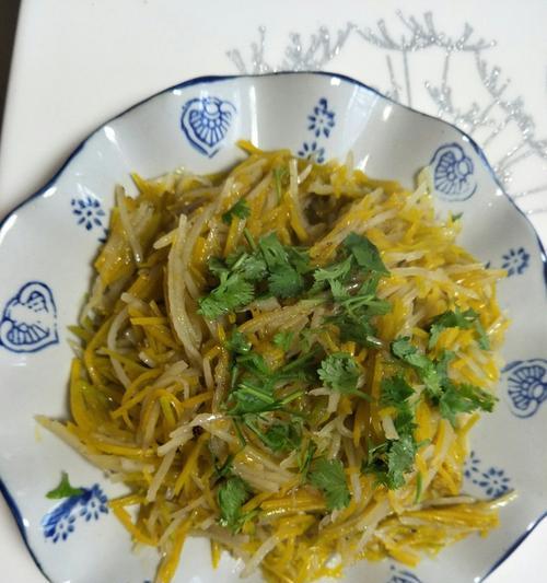 蒜香南瓜丝的制作方法（健康美味）