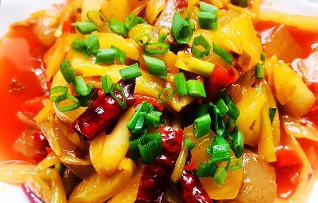 蒜香魔芋的做法（味道鲜美）