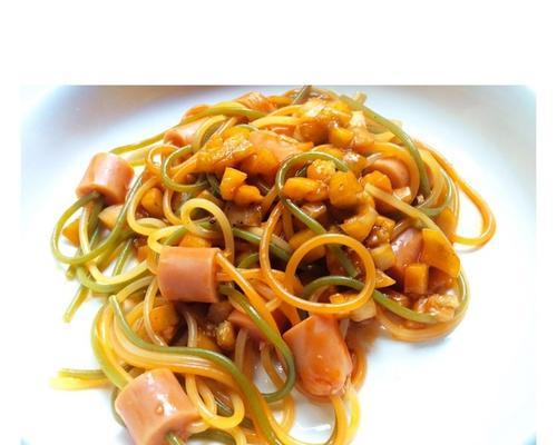 蒜香火腿意大利面的制作方法（美味简单）