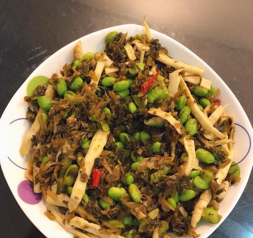 素食炒雪里红，味道好身体好（学会这道简单健康的素菜）