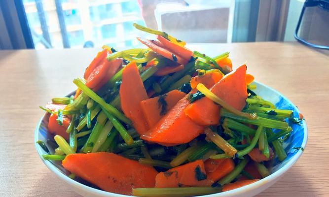 素食美食｜炒红萝卜（以素炒红萝卜）