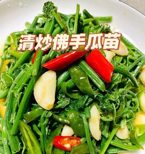 清爽素炒佛手瓜苗（佛手瓜苗的营养与烹饪技巧）