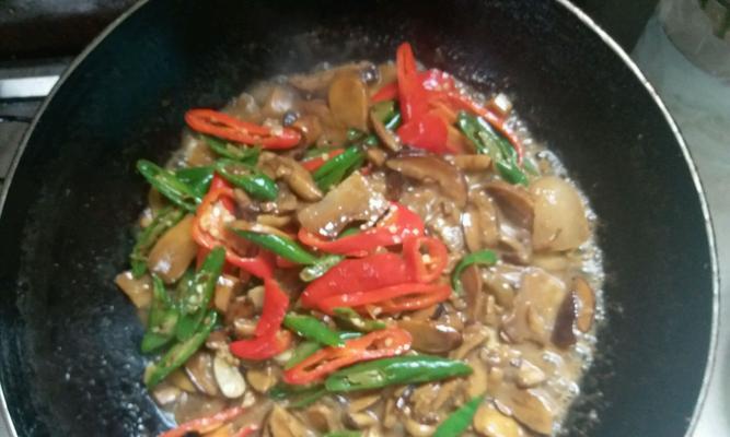 美味佳肴——素炒白牛肝菌（健康美食）
