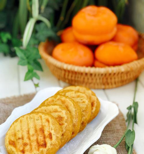 自制柿子豆沙饼的做法（让口感细腻、口感浓郁的豆沙饼）