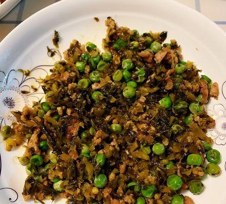 三七芽炒肉末——美味健康的家常菜（以三七芽为主角）