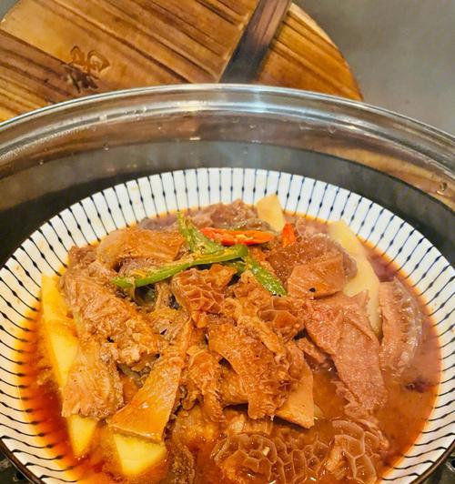三角豆炆金钱肚的家常做法（健康营养）