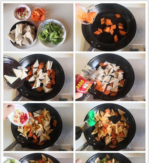 美味肉香豆腐片的做法（传统风味的家常豆腐小吃）