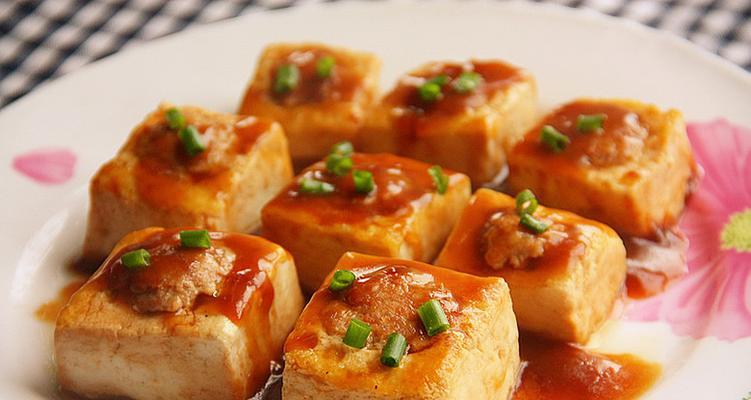 美味家常菜，肉馅酿豆腐（一道简单易学的下饭好菜）