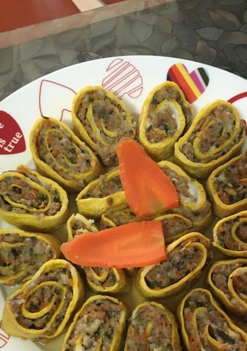 让味蕾欢喜的肉馅鸡蛋卷（简单易学）