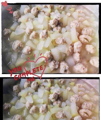 美味肉丸子片炒黄瓜（家常美食）