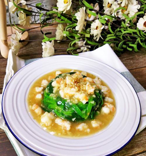 美味健康，虾仁菠菜的做法（营养美食）
