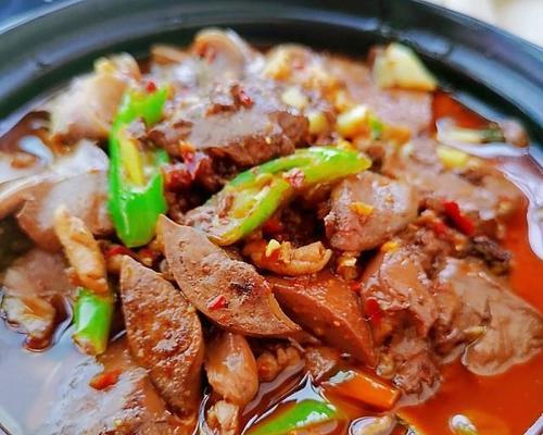 双椒鸭杂的做法详解（传统美食）