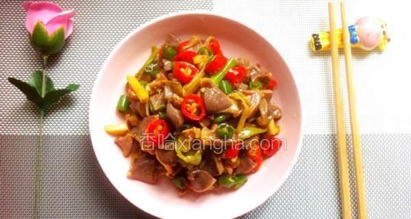 鸭胗双椒翻炒，美味可口鲜香滋味（重庆风味正宗做法）
