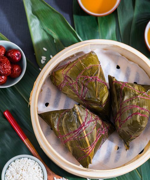 秫米粘高粱花豆粽子的制作方法（传统美食）