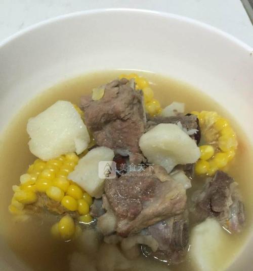 家常美食-山药排骨玉米汤（营养丰富）