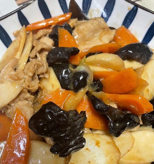 山药炒肉丝（传统家常菜）