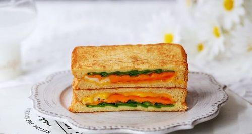 美味又健康的热压鸡蛋三明治（简单易学）