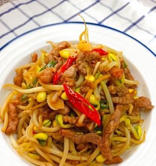银芽炒肉怎么做？步骤是什么？