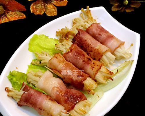 香煎培根金针菇卷怎么做？步骤和技巧有哪些？