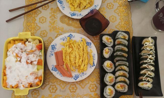 紫米肉松寿司的制作方法（做出口感鲜美）